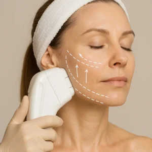Woman having HI-FU to reduce wrinkles call LA LIPO Cumbernauld Now!