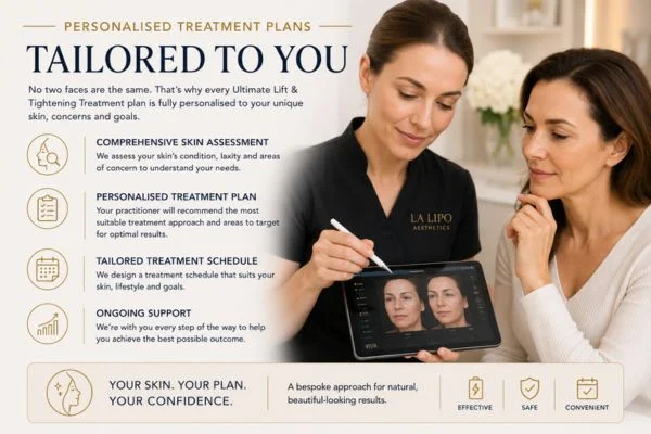 book a consultation about your ultimate lift and tighten treatment Cumbernauld